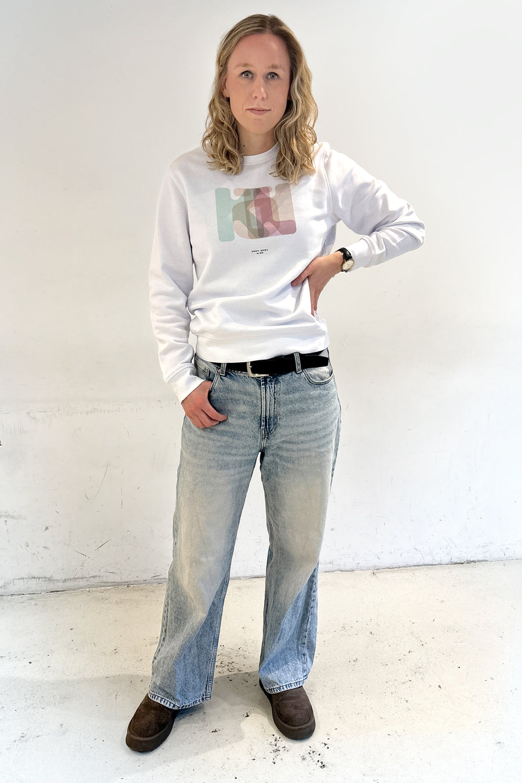 Sweatshirt Lis | pudrig | unisex