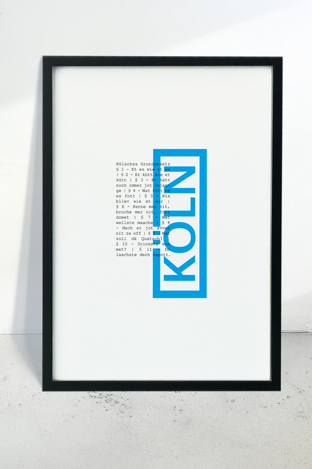 Poster Jupp | blau