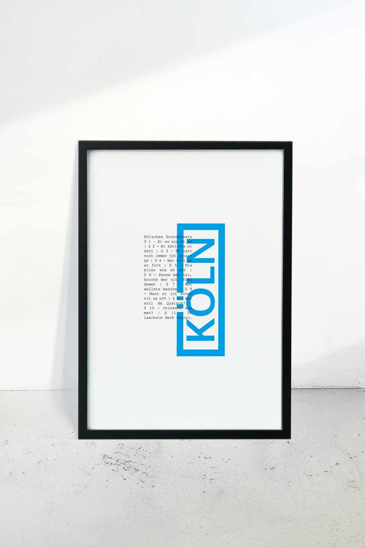 Poster Jupp | blau