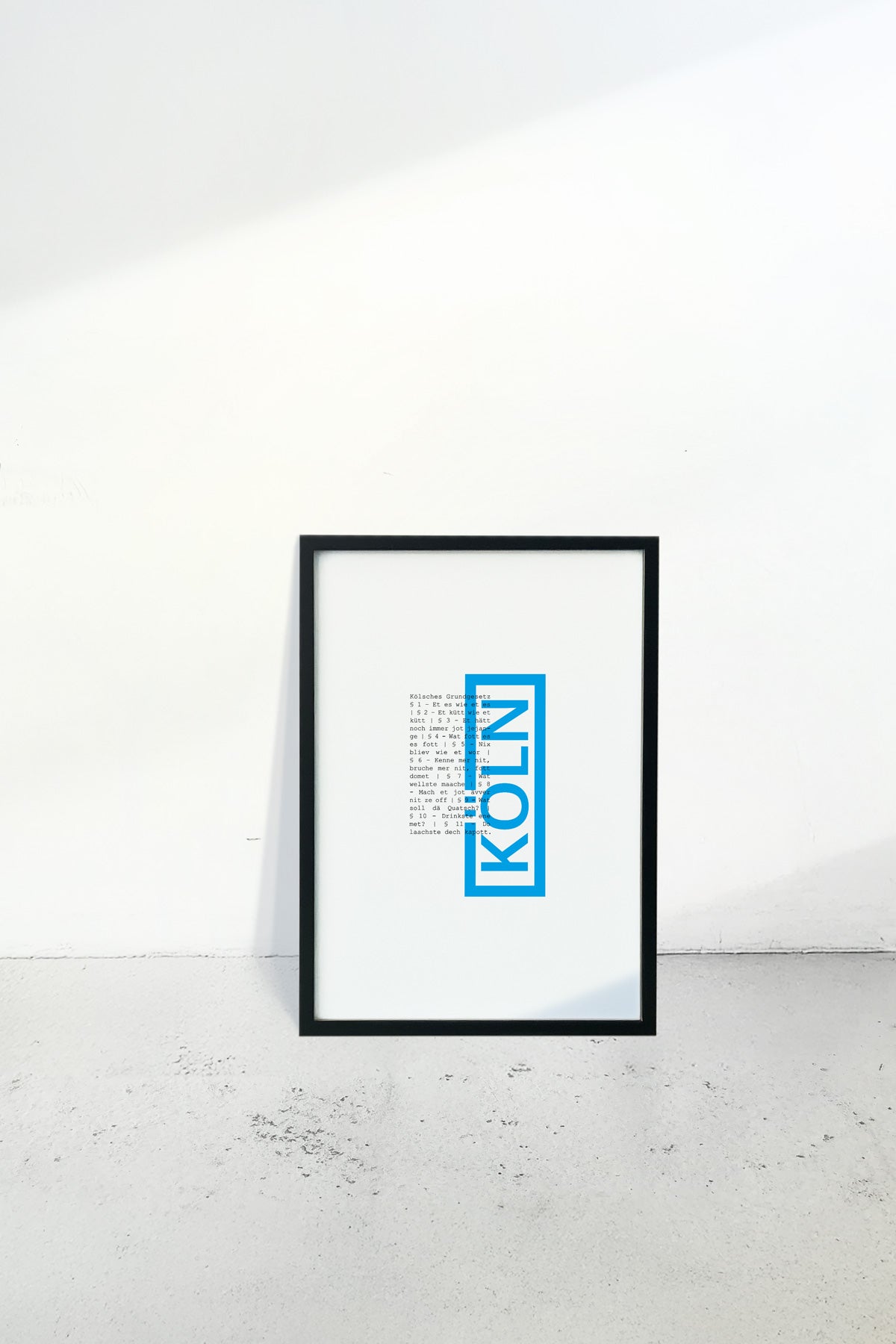 Poster Jupp | blau