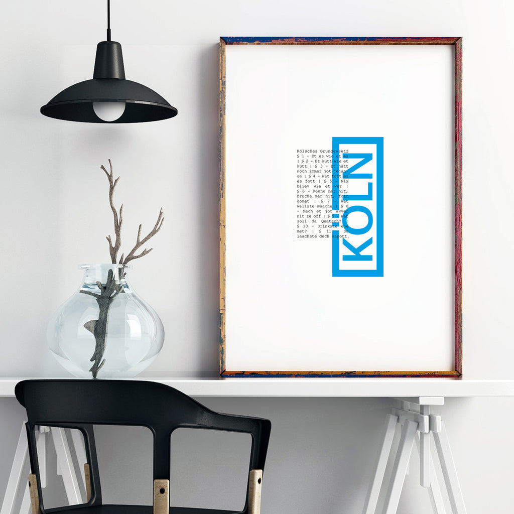 Poster Jupp | blau
